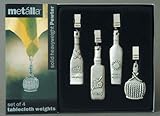 Prodyne Pewter Wine Bottle Tablecloth Weights, Set of 4 (TW-24)