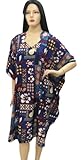 IMAGE OF Superb Allover Printed Kaftan Caftan Cover up Tunic Xmas Christmas Gift