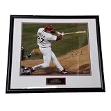 Scott Rolen Framed Autographed/Hand Signed St. Louis Cardinals At Bat 16x20 Photo with Plaque