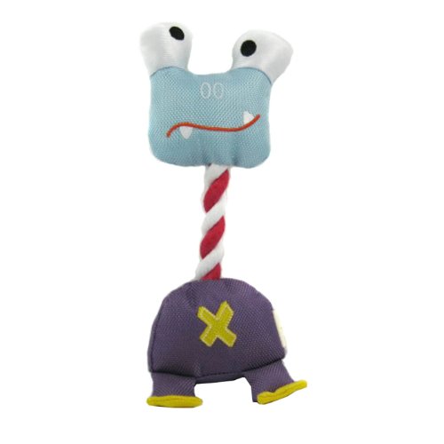 Detail image Happy Puppy Plush Pet Toy - Polky Monster Squeaky Toy