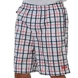 Lonsdale Check Short Mens White/Navy M (34)
