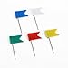 Coolrunner 100 Pieces Per Box Map Flag Push Pins, Assorted 5 Colors