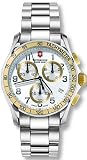 Mens Victorinox Swiss Army Steel Chrono Tachymeter Date Watch 241180