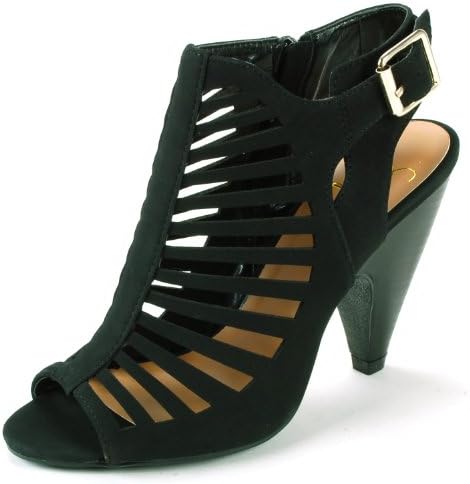 Delicious Women's Black Sexy Peep Toe Pumps 5.5 M US