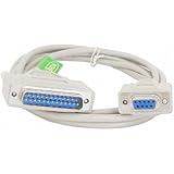 Your Cable Store 6 Foot DB9 Female / DB25 Male Serial Port Cable RS232