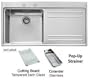 Franke : Mythos Series MTX611LH 39 Stainless Steel Sink Kit