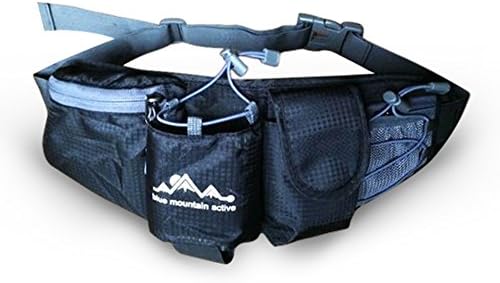 Running Jogging Hiking Cycling Hydration Belt Waist Pack for Men and Women Extra Large Pocket Holds iphone 6, Samsung Galaxy and Larger Smartphones Secure Pockets for Water Bottle, Keys, Money, Snacks