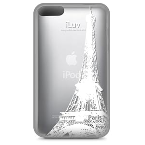 iLuv Hard Shell Case with City Graphics for iPod touch 2G, 3G (Clear with Paris)