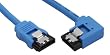 Serial ATA-Kabel - Serial ATA 150/300/600 - Serial ATA, 7-polig - Serial ATA, 7-polig - 30 cm - gerundet - Blau
