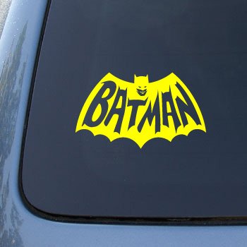  BATMAN LOGO - Vinyl Car Decal Sticker #1783 | Vinyl Color: Yellow