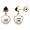 14K White Gold Paspaley South Sea Cultured Pearl and Amethyst Earrings - 12.00mm