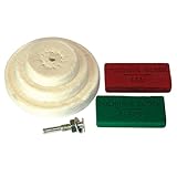 6pc Piece Polishing Buffing Power Tools 50 75 100mm Wheels & Red Green Compound