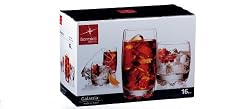 Bormioli Rocco Galassia 16 Piece Set of 10-Ounce and 14-Ounce Glasses