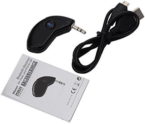 Wireless Bluetooth Receiver Car 3.5mm Adapter Hands-Free Kit Connect AUX Music