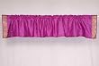 Violet Red Sari Rod Pocket / Pole Top Valance - Pair
