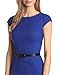 Anne Klein Women's Cap-Sleeve Solid Dress