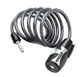 Kryptonite KryptoFlex 1018 Key Cable 3/8 x 6 Black