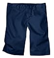 Dickies Girls 7-16 Bermuda Short - School Uniform, Dark Navy, 10.5
