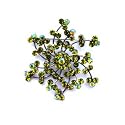 Green Swirly Snowflake Brooch