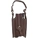 Motorola Nicole Miller Brown Suede Vertical Carry Case