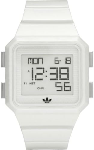 adidas originals Watches Men's Peachtree Digital White Watch