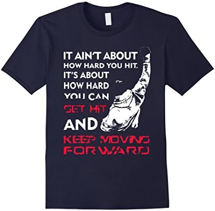 Men's It 's about how hard you can get hit and keep moving for war XL Navy