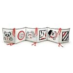 Reversible Infant-Stim Crib Bumper Panel & Book in One