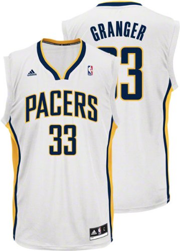 NBA Men's Indiana Pacers Danny Granger Revolution 30 Home Replica Jersey (White, Medium)