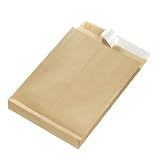 Produkt-Bild: Herlitz 797506 Faltentasche B4 braun, 130 g/qm, 25 St&uuml;ck eingeschwei&szlig;t mit Haftklebung
