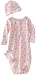 Vitamins Baby-girls Newborn Ballet Slippers 3 Piece Gown Set, Pink, 0-6 Months