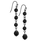 Onyx Hues Linear Style Earrings