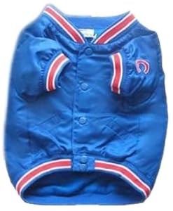 Sporty K9 Chicago Cubs Dugout Dog Jacket, Medium