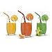Reusable Drinking Straws (Set of 5), Food Grade Silicone.