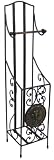 Fancy Antiqued Wrought Iron Toilet Paper Holder Tissue
