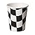 Creative Converting 8 Count Hot or Cold Beverage Cups, Black and White Check