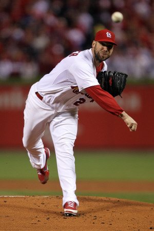2011 World Series Game 7 - Rangers v Cardinals, St Louis, MO - October 28: Chris Carpenter Photographic Poster Print by Ezra Shaw, 28x42