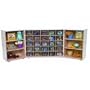 Tri Fold Storage Unit with Clear Trays