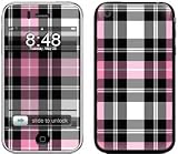 Pink Plaid Design Decorative Skin Decal Sticker for Apple 3G iPhone/ Apple iPhone 3GS 3G S
