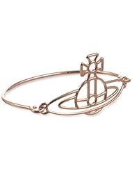 Vivienne Westwood Thin Lines 3D Flat Orb Rod Bracelet, 4"