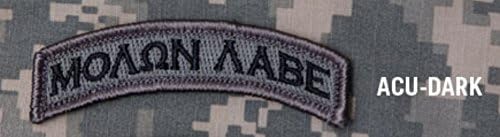 MOLON LABE " "Come and Get Them!" " Velcro Patch / ACU DARK