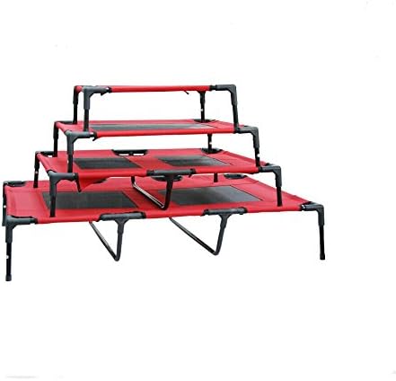 tanglinasa Dog Canopy Bed Portable Outdoor Pet Tent Foldable Dog's Bed Elevated Raised DogDirect (L:91*76*16CM)