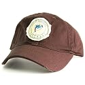 Miami Dolphins Tattered Patch Slouch Fit Baseball Hat - Washed Chocolate Brown