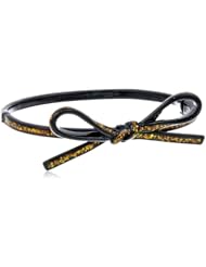 kate spade new york "Skinny Minni" Glitter Bow Bangle Bracelet, 2.25"