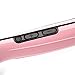 HeyBeauty Tourmaline Ceramic Hair Brush Straightener,Massage Detangling Hair Brush Instant Heating Anti Scald/Anti Static Hair Straightener,LED Display,Silky Straight Styling Iron,Pink