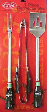 Coca-Cola 3-Piece Barbecue Set by Smokers