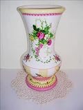 Floral Design Ceramic Vase