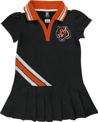 Cincinnati Bengals Toddler Pleated Polo Dress