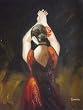 flamenco dancer painting