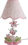 Kids Line Bella Lamp Base and Shade, Pink