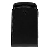 Blackberry OEM Original Premium Black Leather Pouch Case - HDW-24206-001 fo ....